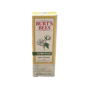Burt's Bees Sensitive Eye Cream with Cotton Extract NEW